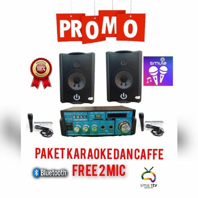 Karaoke set / ampli mini Bluetooth / speaker 4 inch karaoke smart tv c
