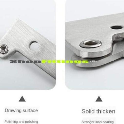 Engsel Pivot Pintu Lemari Jendela Cabinet Corner Pivot Hinge Stainless