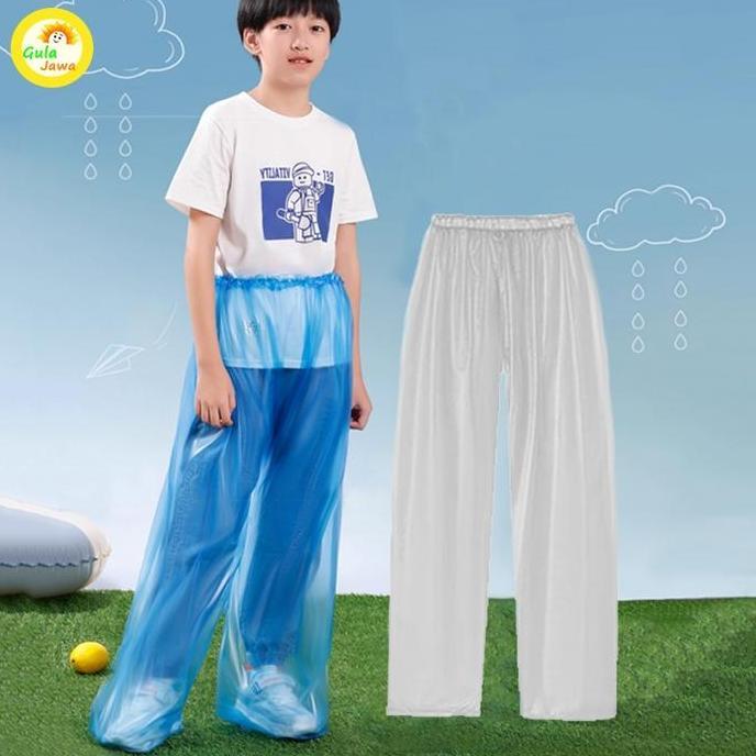 FANA 5pcs Unisex Celana Hujan Terpisah Termasuk Kaki Panjang Extra Tebal Anti Minyak untuk Rafting d