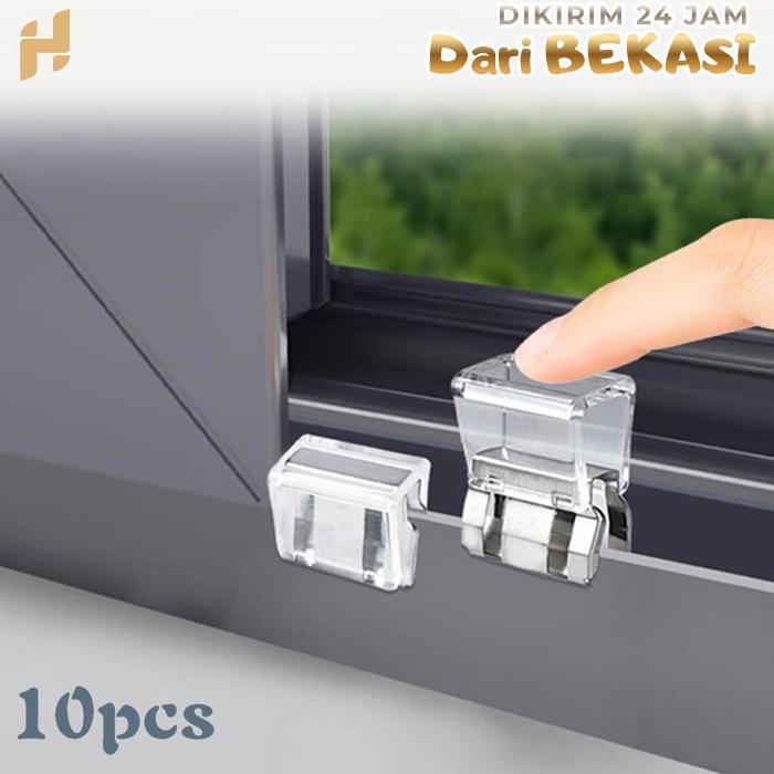 10pcs/Set Pengunci Jendela Sliding Anak Window Safety Lock Safety Sliding Universal Kunci Jendela Sl