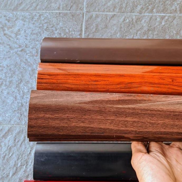 Railing Tangga Hand Railing Pvc Pegangan Railing Coklat Tua Serat Kayu