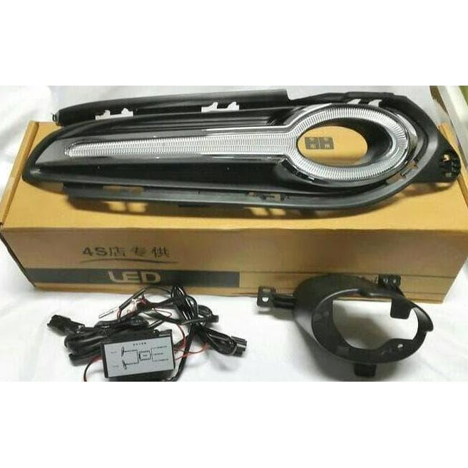 lampu led drl hrv model baru