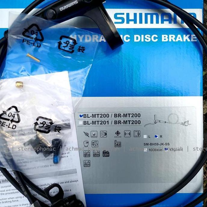 Sale Bnib Sepasang Kanan Kiri.. Brakeset Shimano Mt200 Brakeset Hidrolik Rem Hidrolik Mt200 Shimano 