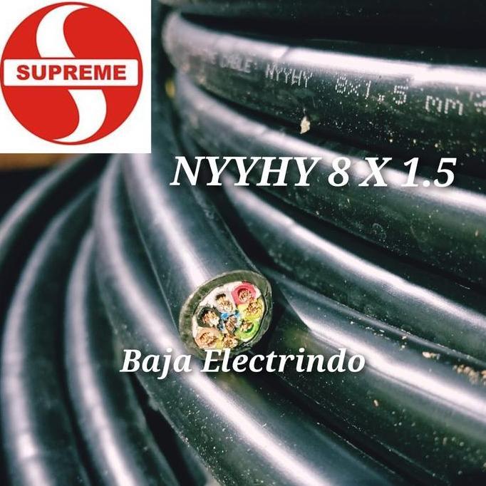 Promo Kabel Serabut isi 8 NYYHY 8x1,5mm SUPREME @50m Kabel Kontrol NYYHY 8x1.5mm 8x1.5 8x1,5 mm SUPR