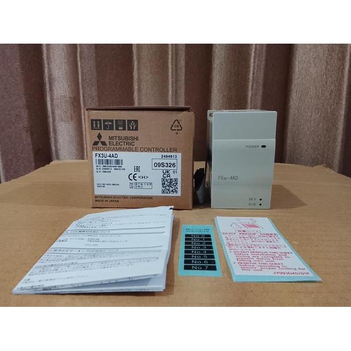 FX3U-4AD PLC MITSUBISHI FX3U4AD FX3U 4AD ANALOG INPUT MODUL ORIGINAL ORIGINAL DAN TERPERCAYA