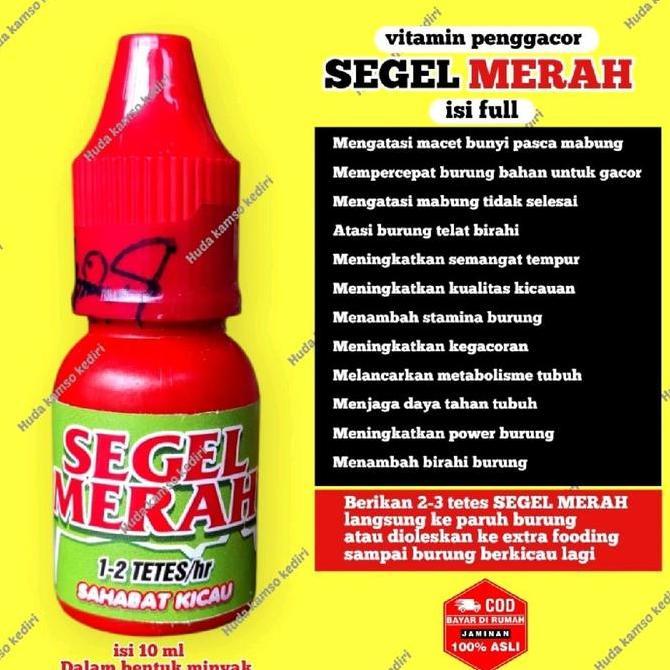 Dufawashop1 - SEGEL MERAH +SEGEL MERAH  + ORIGINAL +  DOSIS TINGGI + PENGGACOR BURUNG +DOPING PLECI 