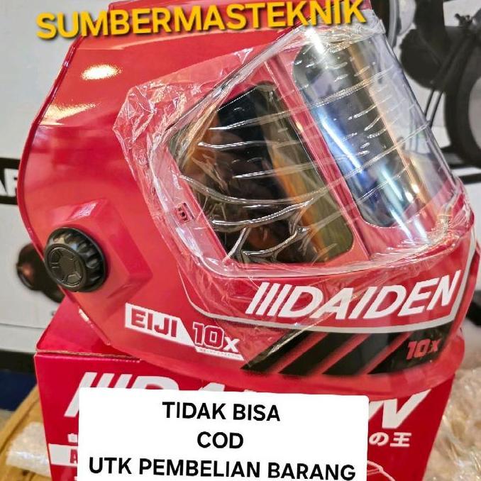 KEDOK LAS OTOMATIS DAIDEN EIJI 10 X TOPENG LAS HELMET AUTODARK DAIDEN EIJI 10X