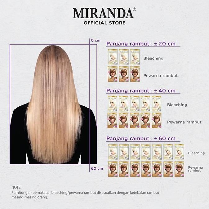 [LUSHOP] [3PCS] MIRANDA HAIR COLOR 30ML - HAIR COLOR NATURAL BLACK | PURPLE | BROWN | BLUE | BLEACHI