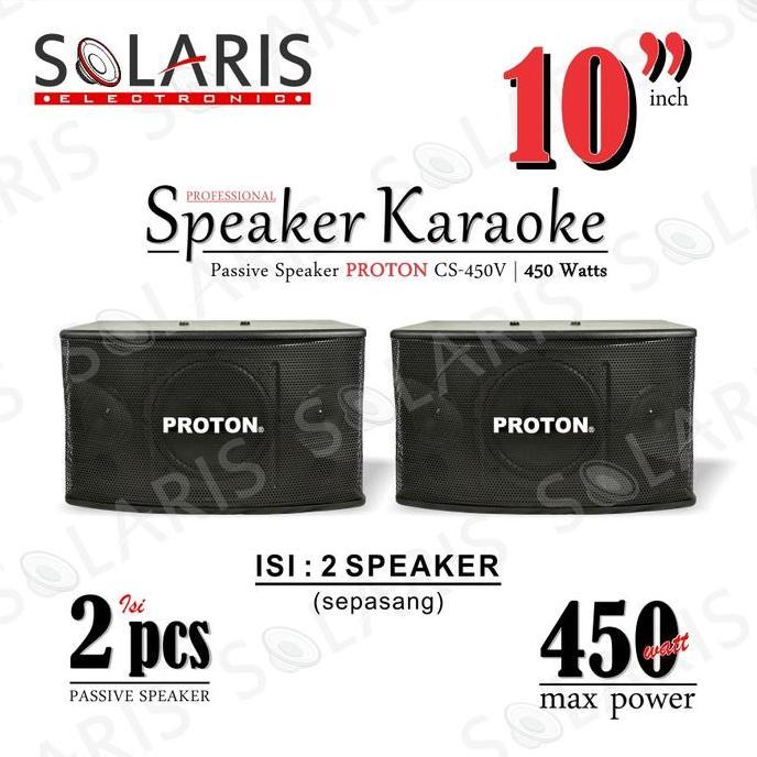 SPEAKER KARAOKE 10 Inch 450 tt PROTON - Alpha Seven CS-450 V