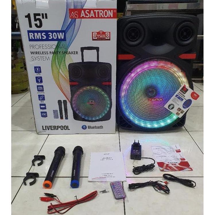 Speaker Aktif bluetooth portable Asatron Liveool 15inch Asatron 15