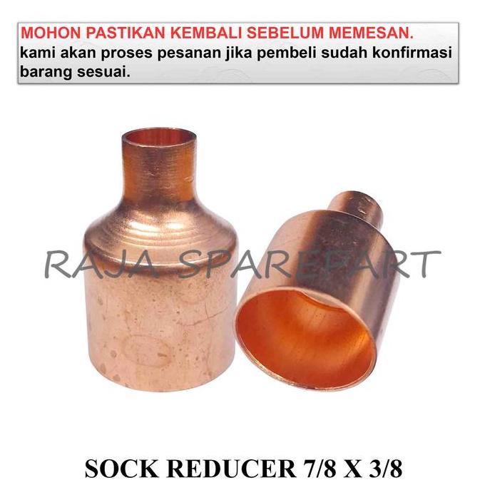 SOCK PIPA TEMBAGA / SOCK REDUCER AC TEMBAGA / SOCK REDUCER 7/8 X 3/8 SGA27