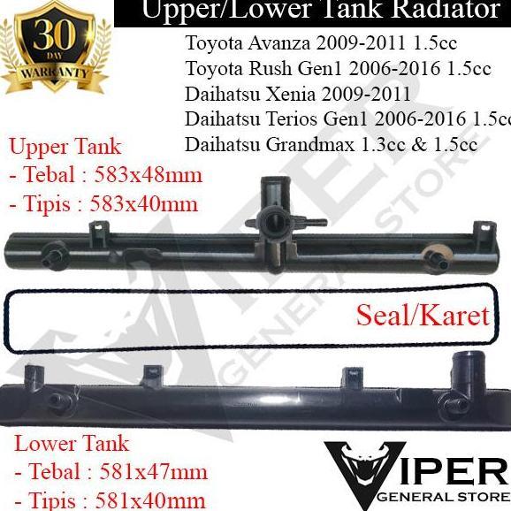 Lower Tank Radiator Totoya Avanza Granmax 1.5Cc Tipis 2014 - 6558