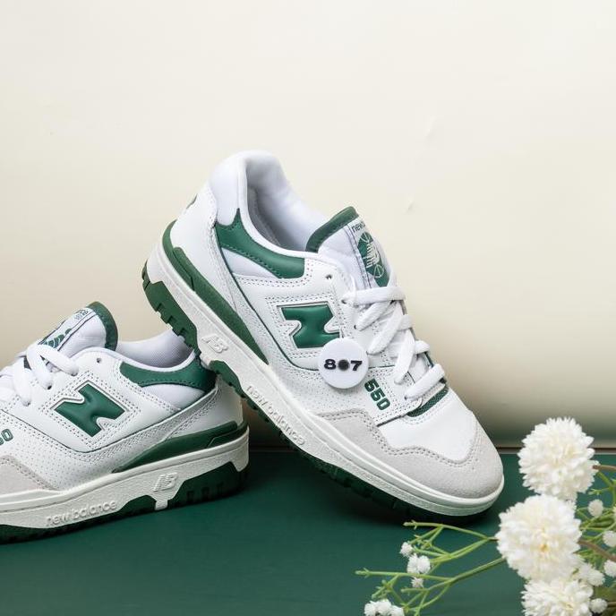 Scarpa- New Balance 550 White Green