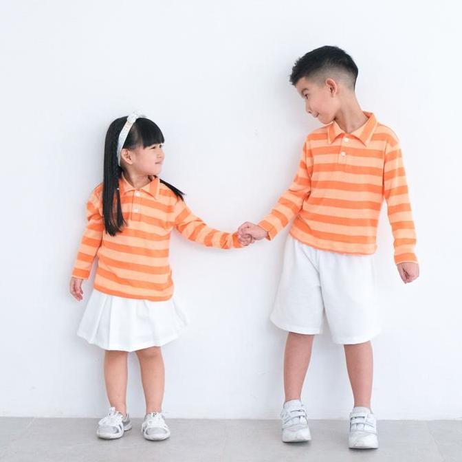 Abaka- Isla Sesilia Family Orange - Set Pakaian Keluarga - Baju Couple - Baju Keluarga - Baju Imlek 