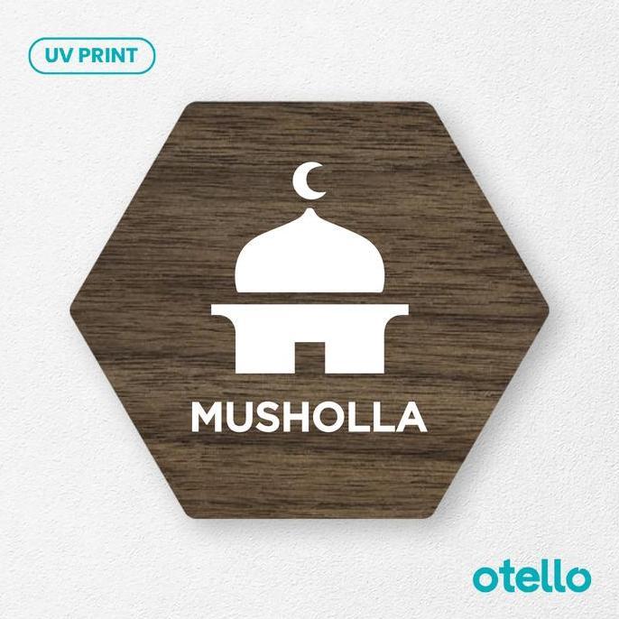 Party- Snage Musholla Sn Board Kayu Label Papan Nama Masjid Mushola Plang