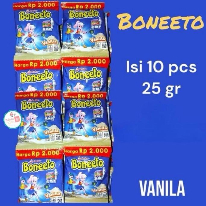 Leite - Boneeto Vanila Coklat 25Gr X 10 Sachet | Boneeto Boneto Sachet Renceng | Susu Anak Tinggi Ka
