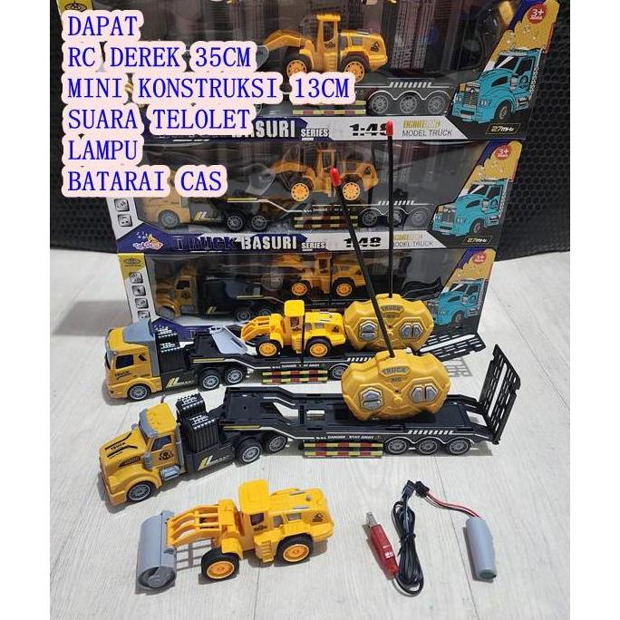 MAINAN RC DEREK MOBIL TELOLET RC TRUK CONTAINER REMOTE CONTROL