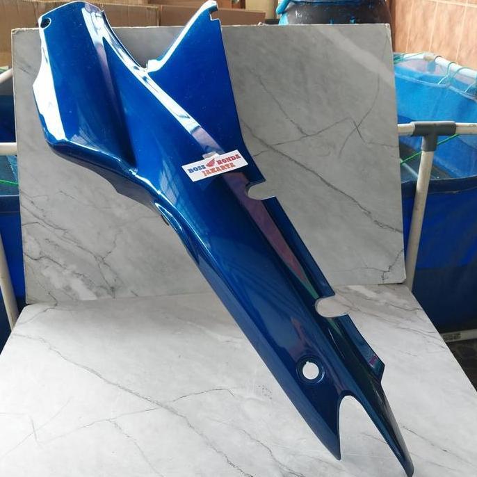 Sparepart Supra X Lama : 64340-Kev-880Fml Cover Body Belakang Kiri Biru Supra X Lama Original Ahm Re
