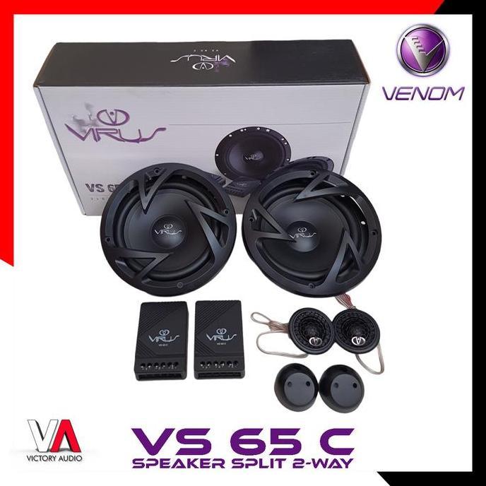 Promo Speaker Split 2-Way VENOM VIRUS VS 65 C VS65C Car Audio Mobil ORIGINAL Diskon