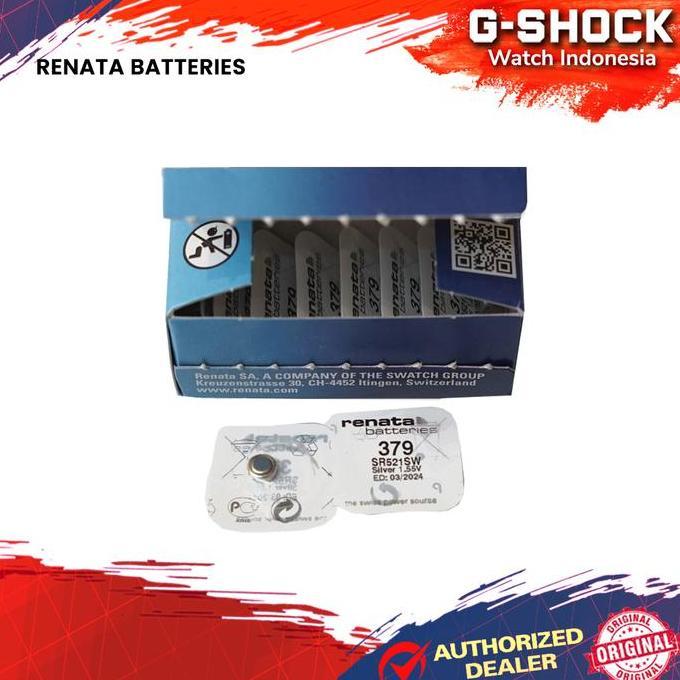 Baterai Battery Batre Renata SR521SW SR 521 SW / Renata 379 Original
