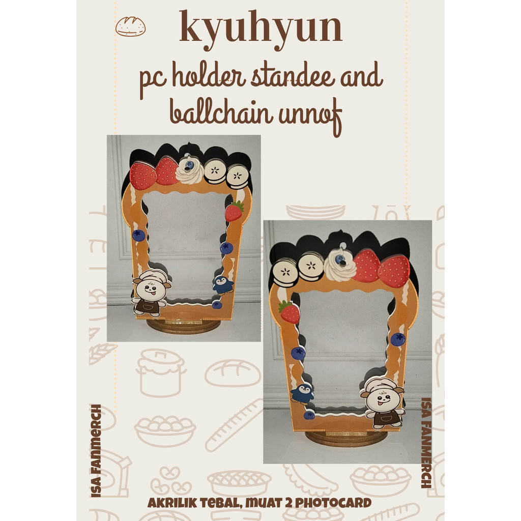 PC Holder standee keychain edisi Kyumae Kyuhyun bakery unof