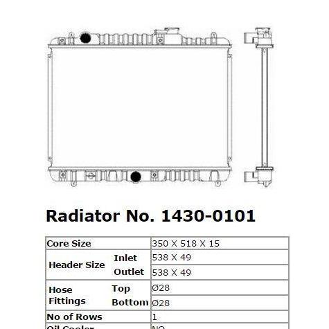RADIATOR BALENO 2PLY TRANSMISI MANUAL