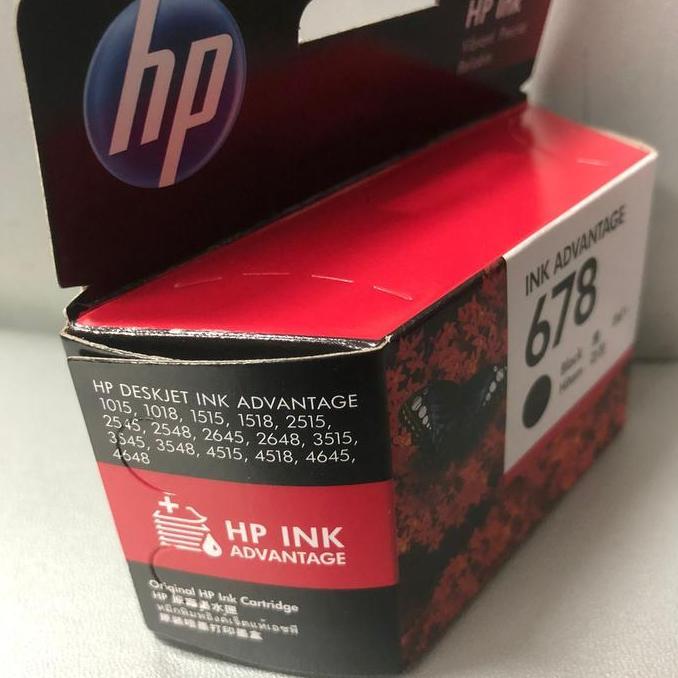 Tinta Printer HP 678 Black Ink Cartridge Tinta HP 678 Hitam HP 678B