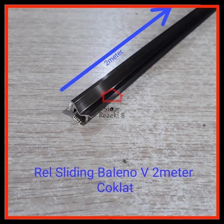 Terlaris Rel Pintu Lemari Sliding V / M Geser 2 Meter Geser Best Quality