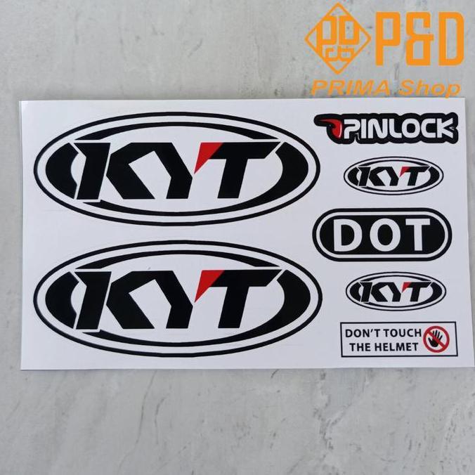 Promo Sticker Logo Helm Kyt Satu Set.Sticker Custom Helm Kyt Cod