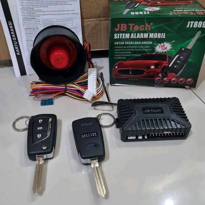 alarm mobil jb tech jt889 / alarm mobil kunci lipat