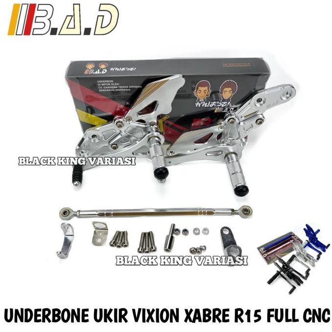 Underbone Vixion Underbone Footstep Underbone Ukir Vixion Full CNC Xabre R15 Underbone R15 V1 V2 Foo