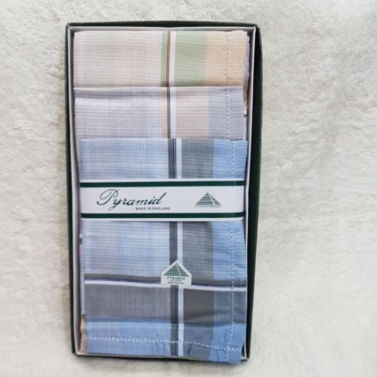 6 Pc Saputangan Pria Merk  Pyramid