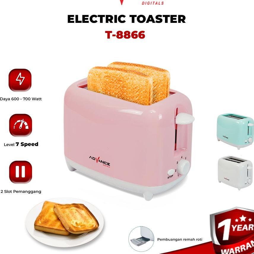 Advance T8866 Toaster Roti / Pemanggang Roti Bakar Low Watt