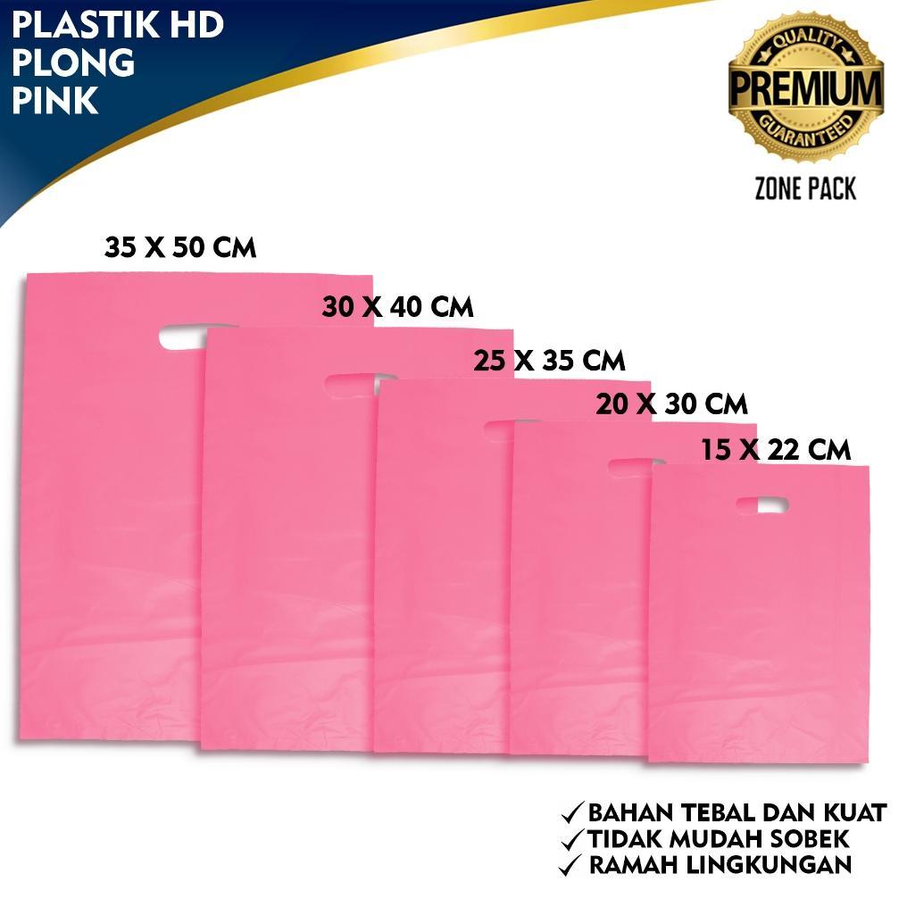 Plastik Packing Hd Plong Pink Isi 100 Pcs |  Kantong Plastik Baju Plastik Pe | Kresek Belanja Olshop