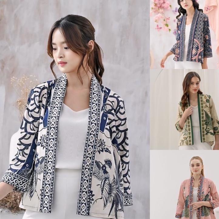 Outer Batik Wanita - Alisson Outer - Blazer Batik - Batik Modern- Batik Premium - Batik Murah -{241 