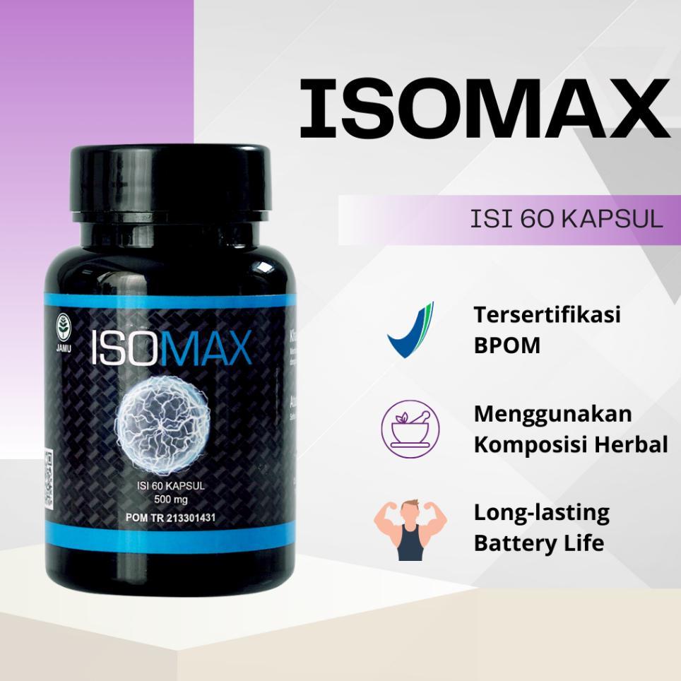 Isomax Suplemen Penambah Massa Pembentuk Otot | Kapsul Penambah Stamina Tubuh Pria Dan Wanita