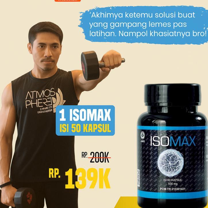 Isomax Kapsul Penambah Dan Pembentuk Massa Otot Suplemen Gym | Kapsul Penambah Stamina Tubuh