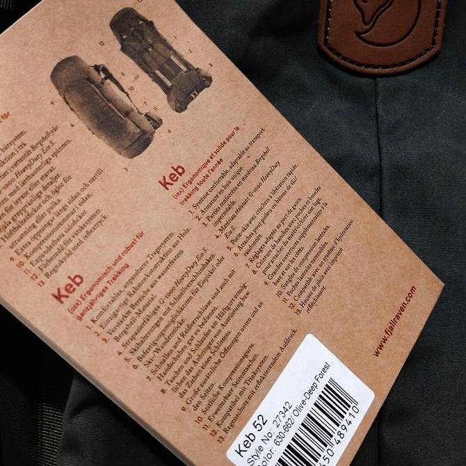 Carrier Fjallraven Keb 52 TS