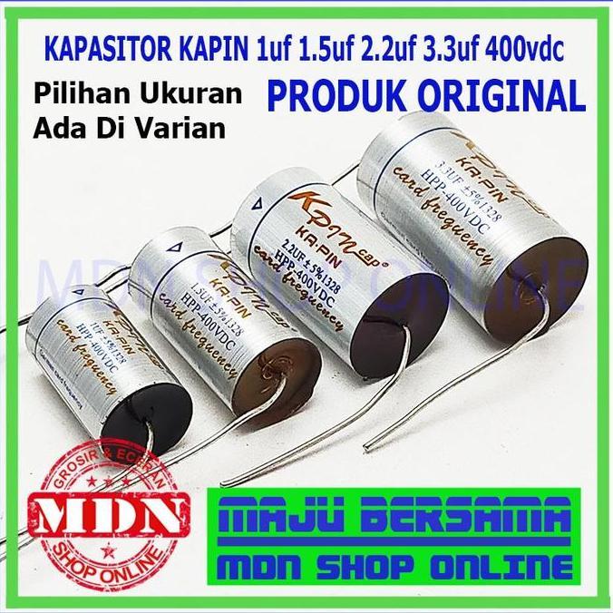 Kapasitor Nonpolar Ka Pin 1uf 1,5uf 2,2uf 3,3uf 400v Dc - Ka-pin kapin kualitas bagus