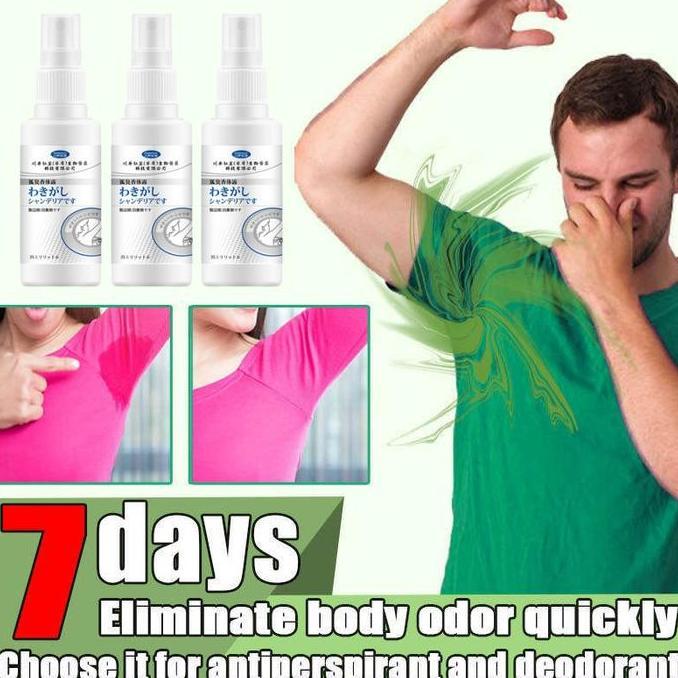 Antiperspirant ketiak Penghilang bau ketiak Deodorant spray Bau badan hilang permanen Menghilangkan 