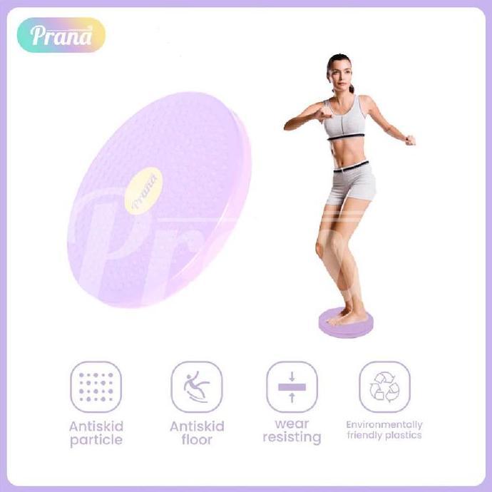 PRANA Magnetic Trimmer Jogging Body Plate Waist Twisting Alat Bakar Lemak-Alat Olahraga Putar Magnet