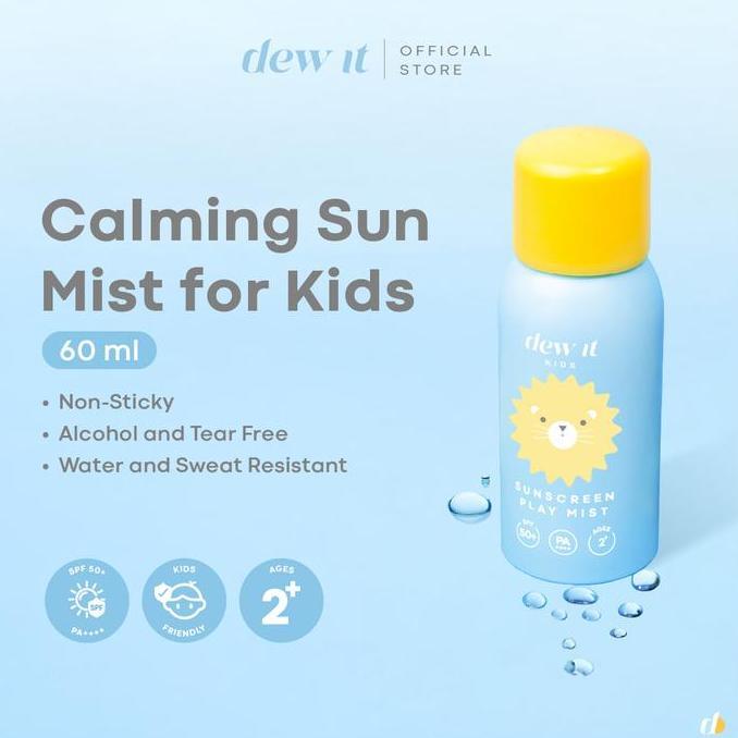 Dew It Kids - Sunscreen Play Mist | SPF 50+ PA+++ | Sunscreen Anak Spray Sunscreen Semprot Anti Air 