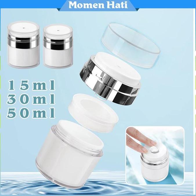 Botol Krim Vakum Pot Jar Airless Pump Pot Jar Cream Airless Pump Untuk Lotion Pot Jar Vakum