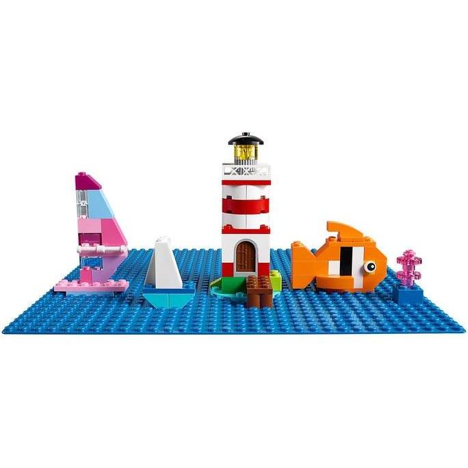 Promo LEGO Classic-10714 Blue Baseplate Set Basic Base Plate 32x32 City Town Diskon