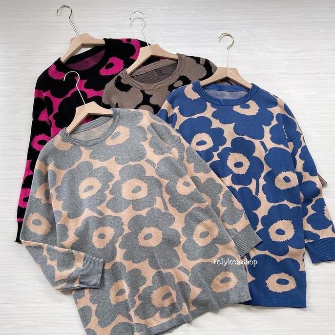 FLOWERS SERA TOP KNIT KODE INY