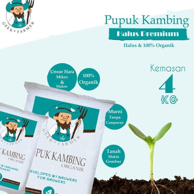Geek Farmer - Pupuk Organik Kandang Kambing Halus (TERBAIK) (TERBARU) (TERMURAH)