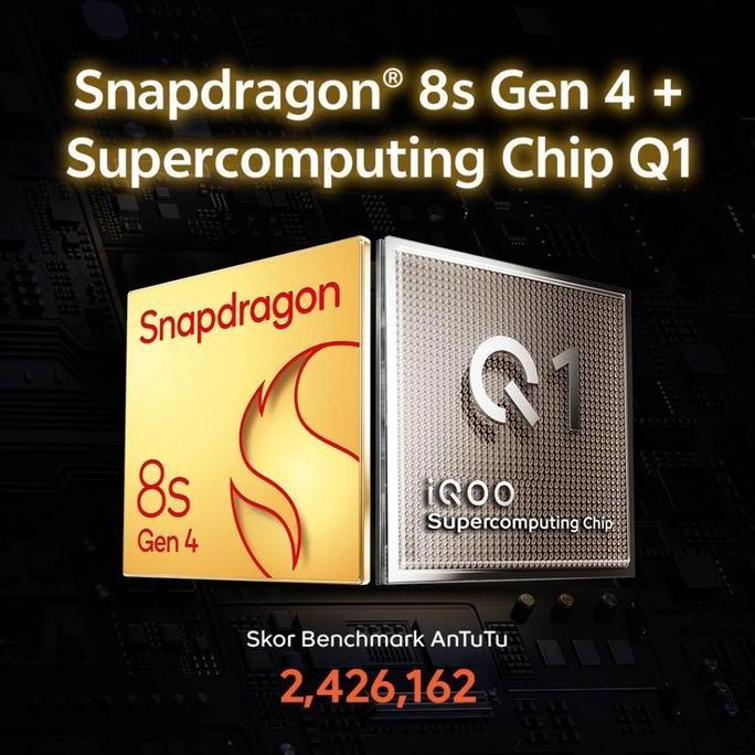vivo iQOO Neo 10, 1st Snapdragon 8s Gen 4 + Q1 (Dual Chipset), 7K VC Cooling System, 7000 mAH + 120 