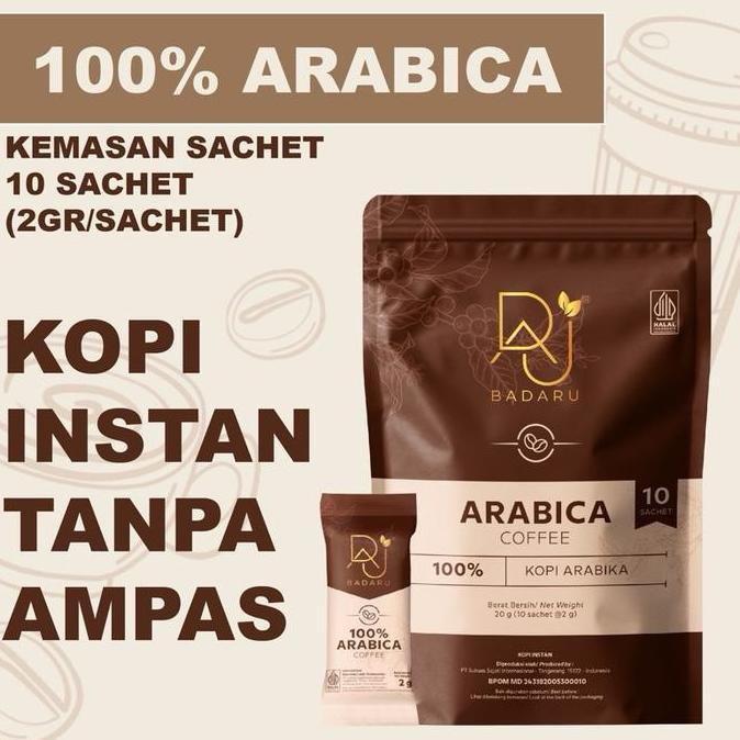 KOPI BADARU Isi 10sachet KOPI ARABIKA ESPRESSO INSTAN Coffee Bubuk