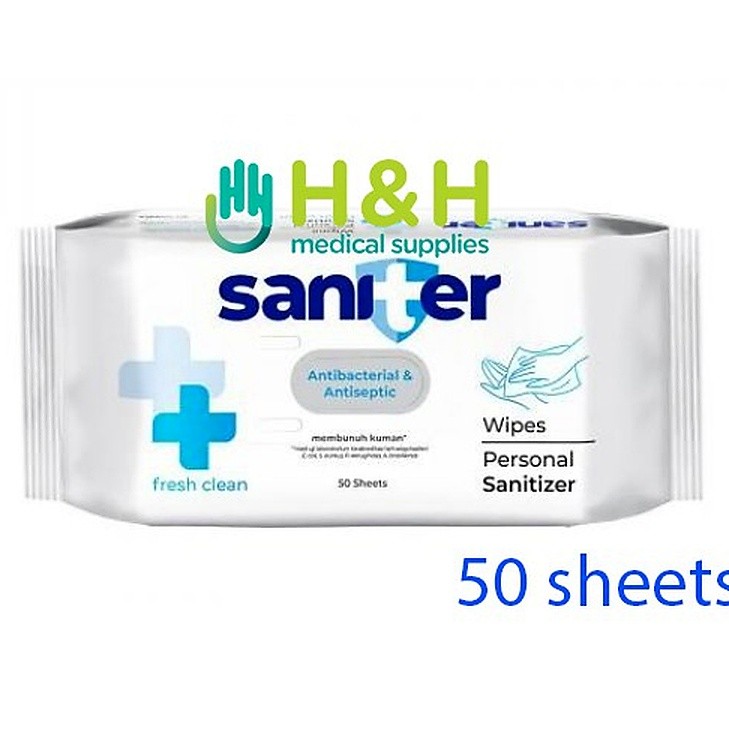 Tissue Basah Saniter / Saniter Antibacterial Wipes / Tissue Desinfektan
