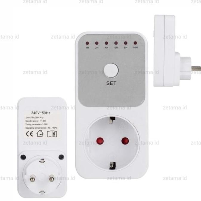 Stop Kontak Timer Digital Colokan Timer Woo